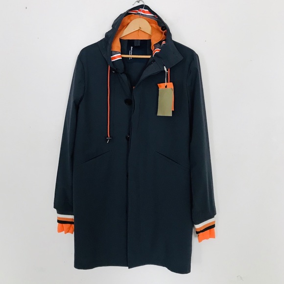 2SHIRTS.AGO Raincoat w Orange Accents - Picture 2 of 16